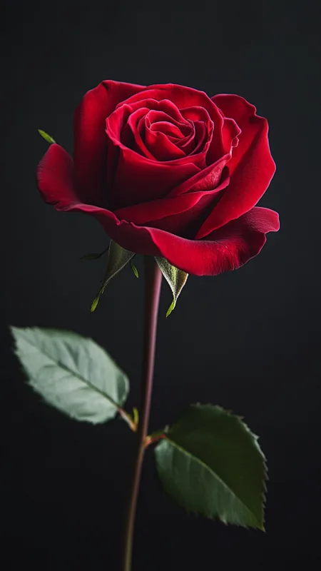 Red Rose HD Flowers Wallpaper