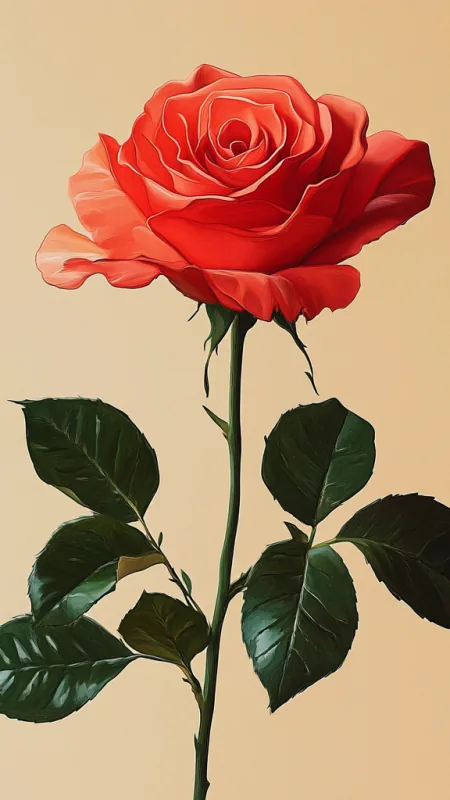 Red Rose HD Flowers Wallpaper