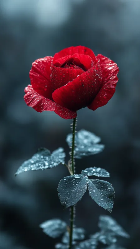 Flowers Single Red Poppy Wallpaper
