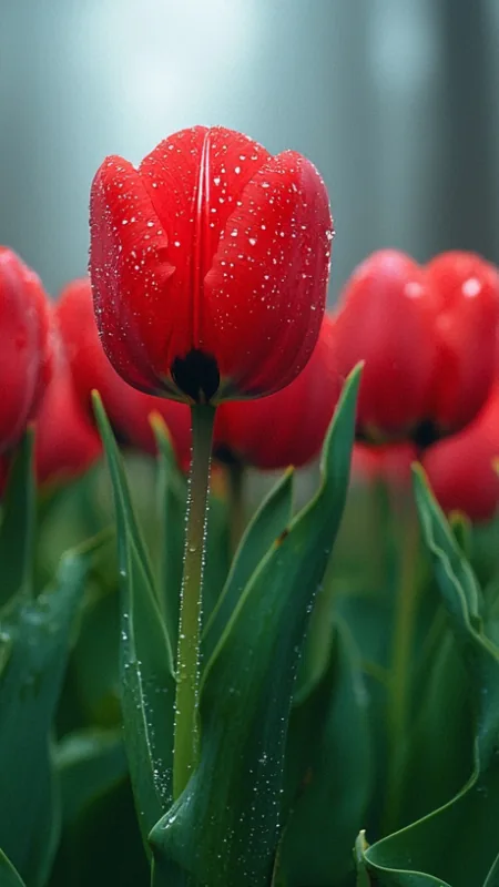 Flowers Soil Tulips Bloom Wallpaper