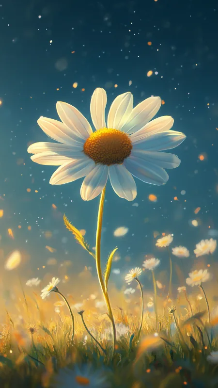 Flowers White Blackshe Wallpaper