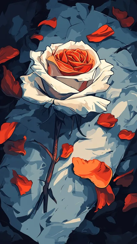 Flowers White Rose Wallpaper