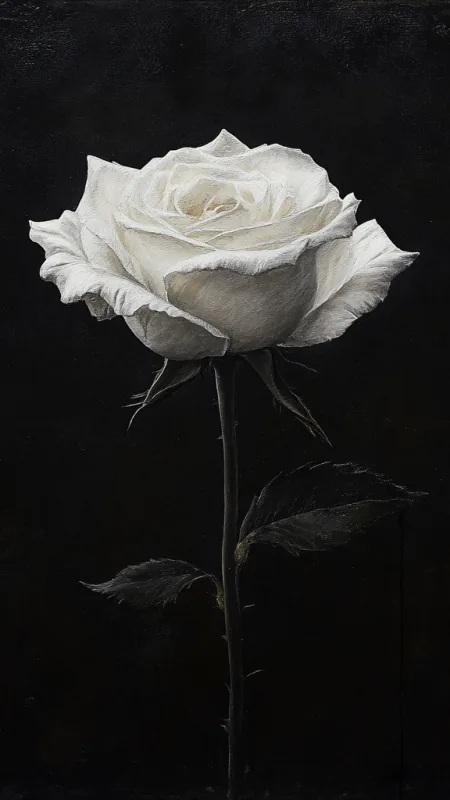 Flowers White Rose Wallpaper