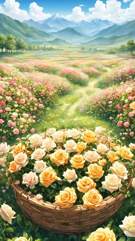 Yellow Roses Flowers Wallpaper