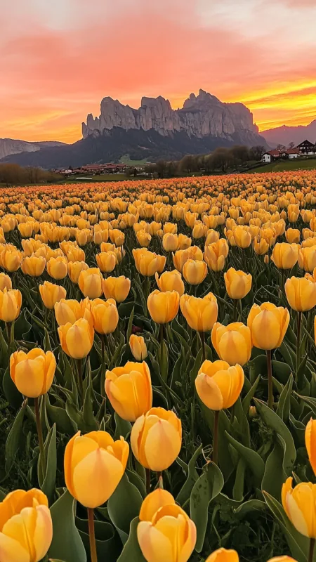 Yellow Tulips Flower HD Wallpaper