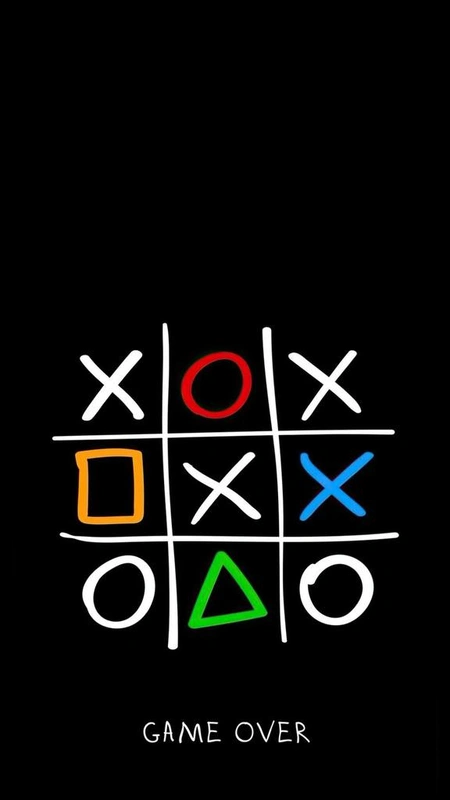 Game Over Tic Tac Toe Black Wallpaper