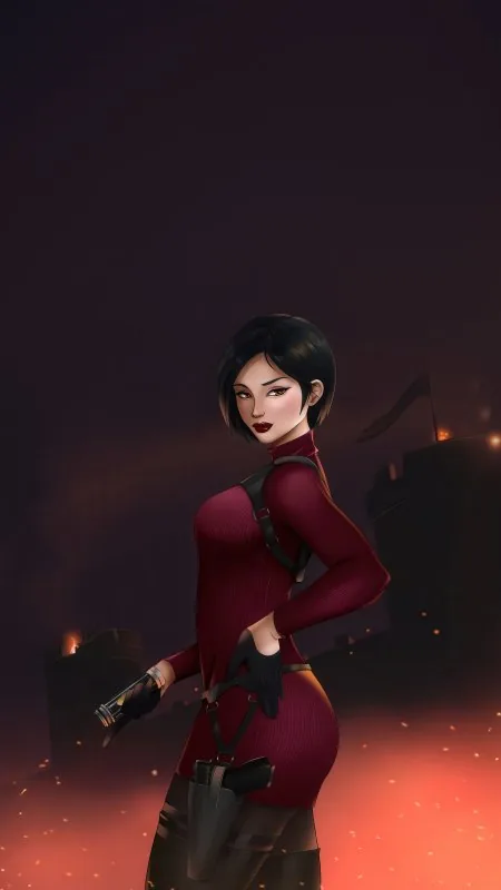 Gaming Ada Wong In Resident Evil Game Wallpaper