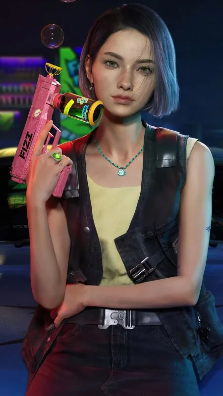 Gaming Ana Virtual Influencers Futuristic Game Wallpaper