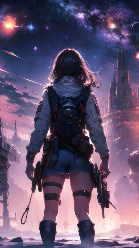 Apocalypse Arsenal Sci Fi Girl Gaming Wallpaper