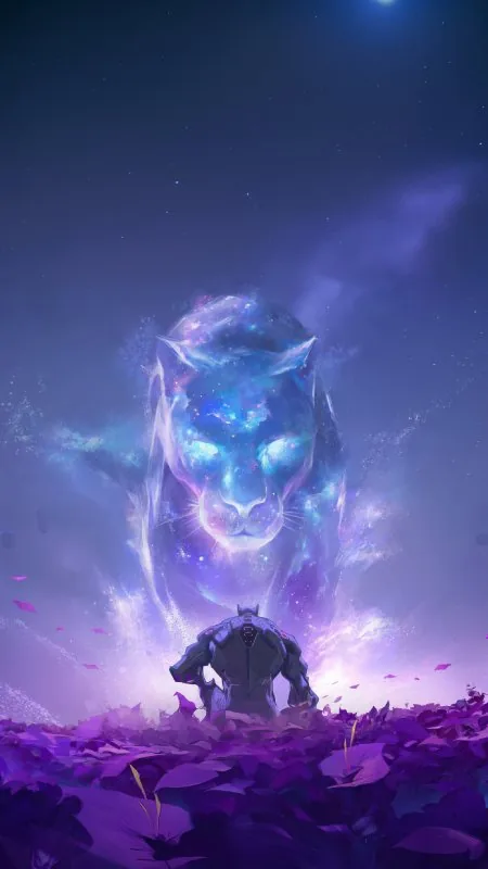 Black Panther In Marvel Gaming Wallpaper