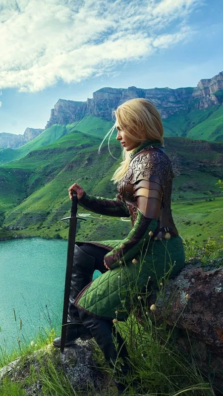 Cosplay Girl Warrior Gaming Wallpaper