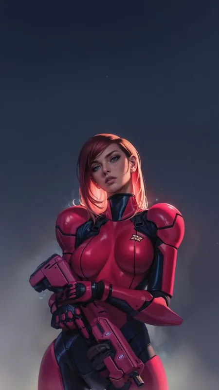 Gaming Crimson Elite Operative Game Girl Wallpaper