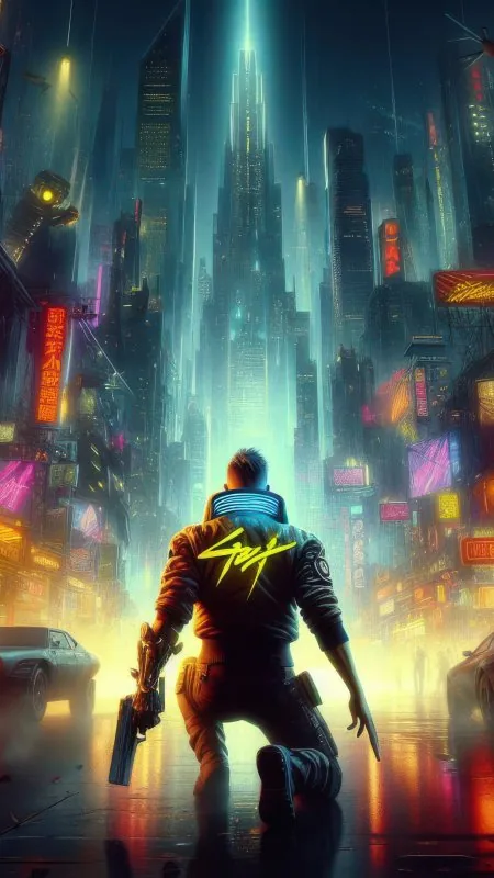 Cyber Guy In Cyberpunk Game HD Gaming Wallpaper