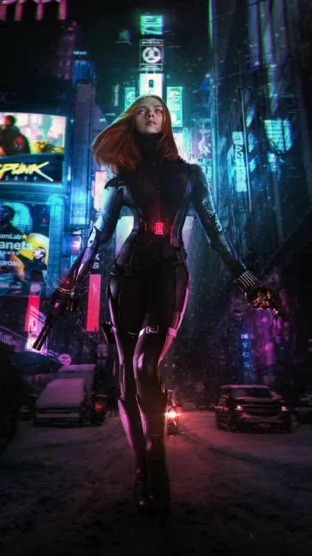 Cyberpunk 2077 Black Widow Game Gaming Wallpaper