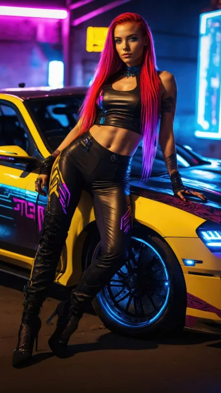 Cyberpunk Girl Scifi Gaming Wallpaper