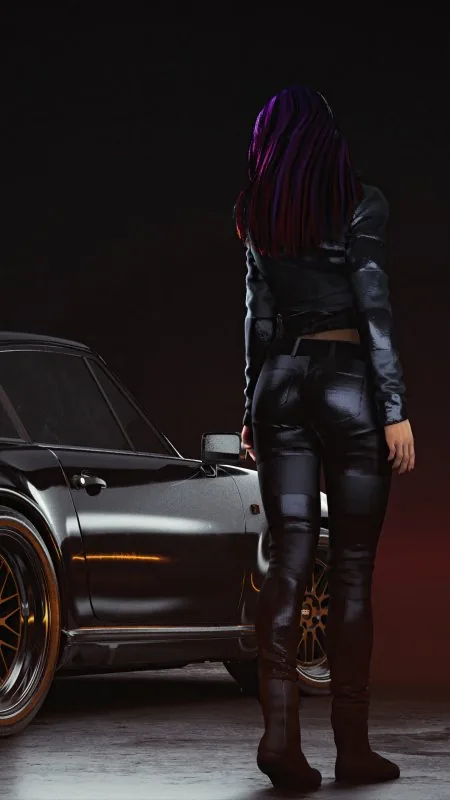 Cyberpunk Porsche Gaming Wallpaper