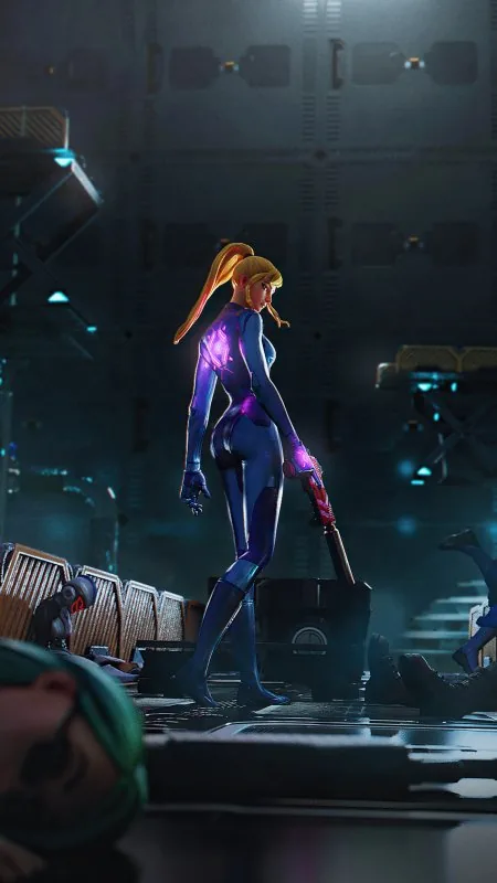 Gaming Fortnite Samus Aran Wallpaper
