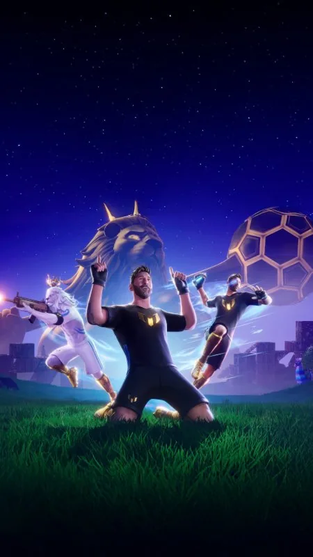 Gaming Fortnite X Messi Game Wallpaper