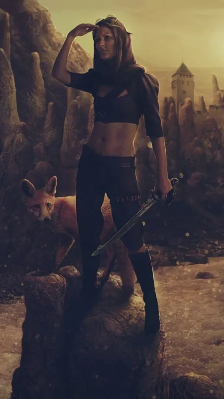 Girl Warrior HD Gaming Wallpaper