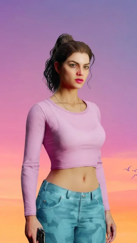 Gta 6 Game Lucia Girl Gaming Wallpaper