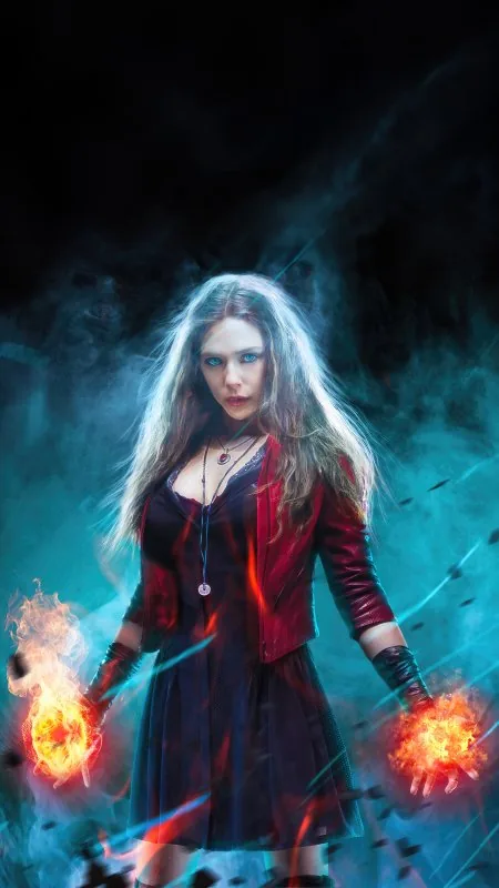 Gaming Hexing Elegance Scarlet Witch Game Wallpaper