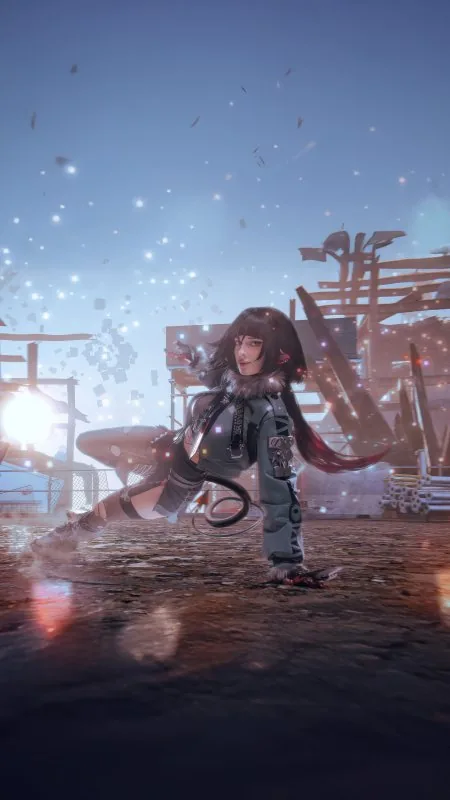 Gaming Jane Doe From Zenless Game Wallpaper