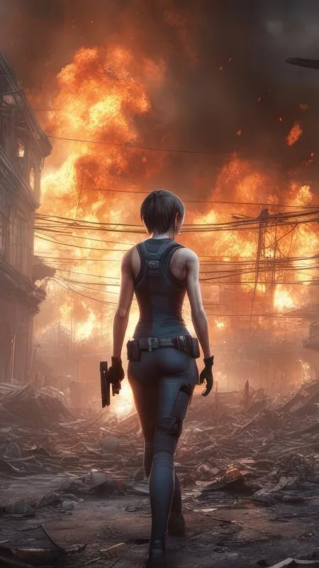 Jill Valentine Resident Evil Gamer Gaming Wallpaper