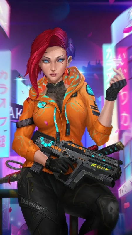 Mastermind Cyberpunk Game Girl Gaming Wallpaper