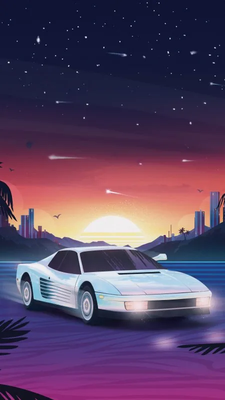 Miami Calling Retrowave Game Gaming Wallpaper
