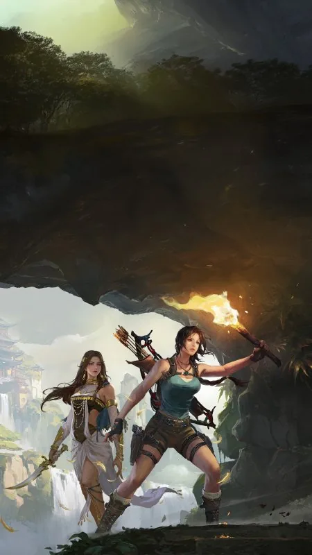 Gaming Naraka Bladepoint X Tomb Raider Game Wallpaper