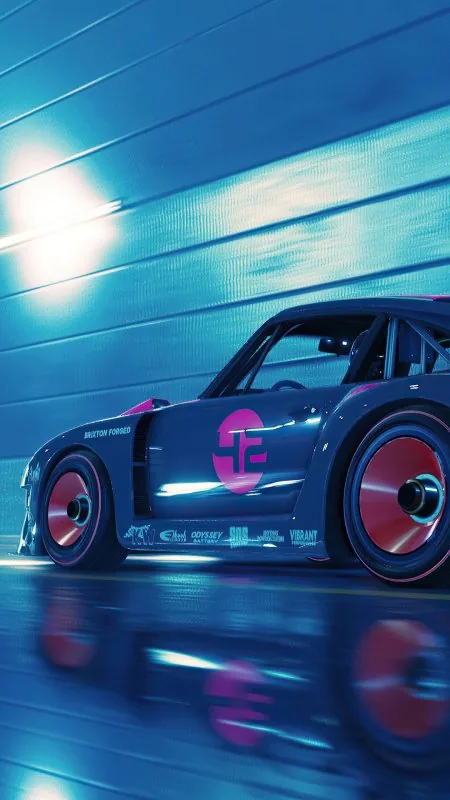 Gaming Night Racing Wallpaper