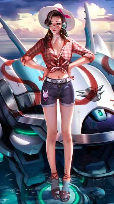 Overwatch Artwork Gaming Phone Wallpaper