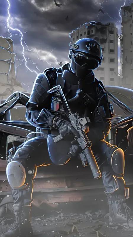 Police Cyber Gamer HD Gaming Wallpaper