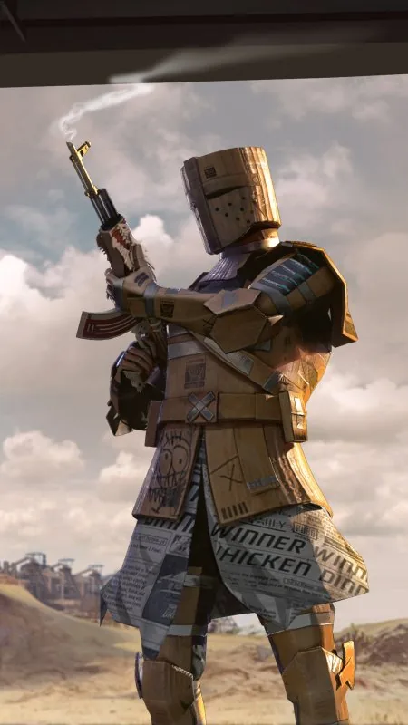 Pubg Cardboard Warrior Game Gaming Wallpaper