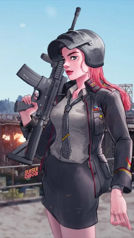 Pubg Game Girl Gaming Wallpaper