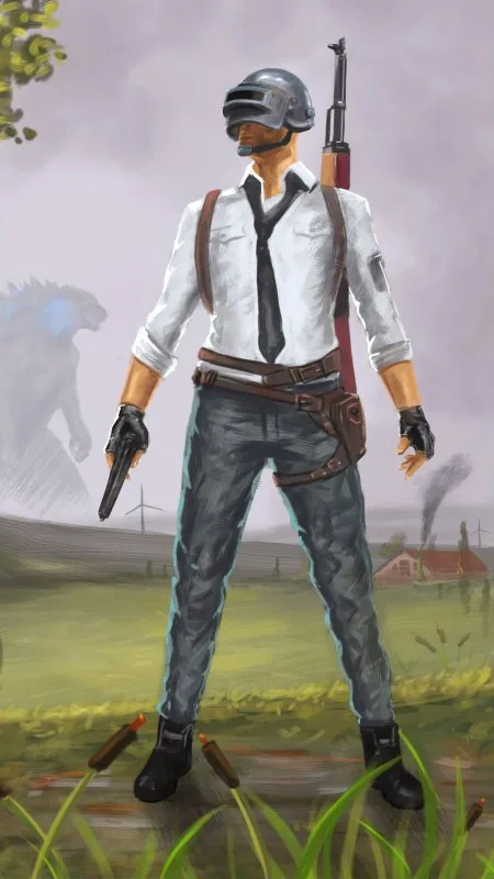 Pubg Helmet Guy Game Gaming Wallpaper