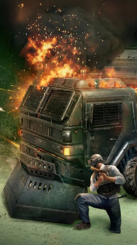 Pubg Loot Truck Game Gaming Wallpaper
