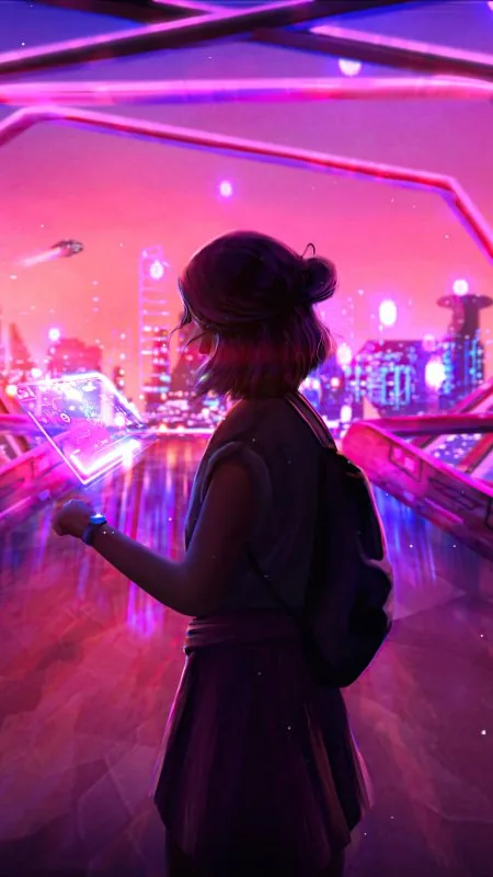 Quartz Bridge Gamer Girl HD Gaming Wallpaper