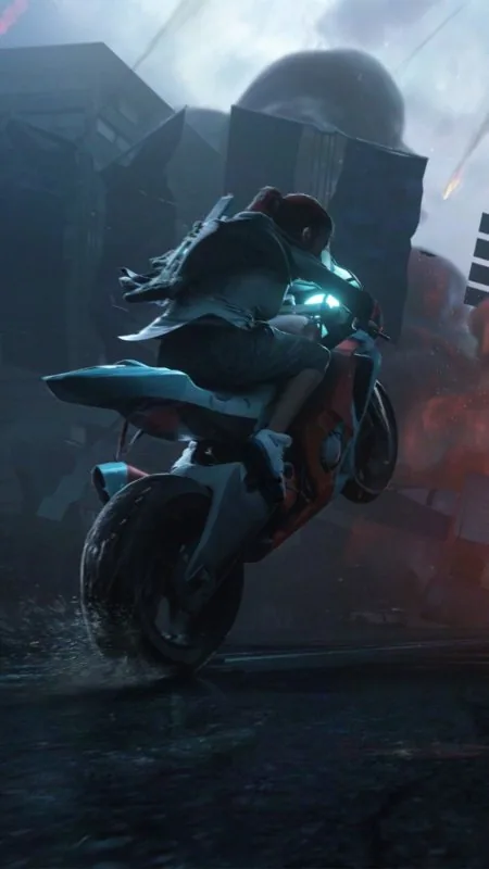 Racing Bike Gaming Wallpaper