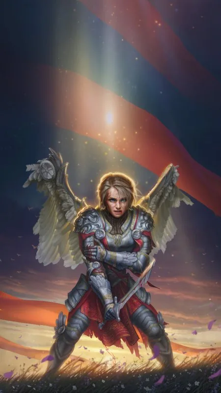 Radiant Warrior Angel Game Gaming Wallpaper