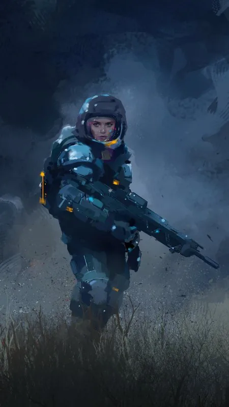 Sci Fi Soldier Astronaut HD Gaming Wallpaper