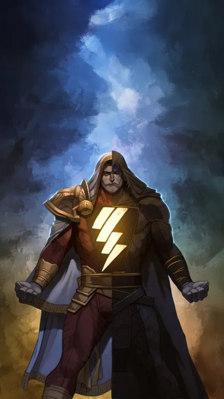 Gaming Shazam X Black Adam Game Wallpaper