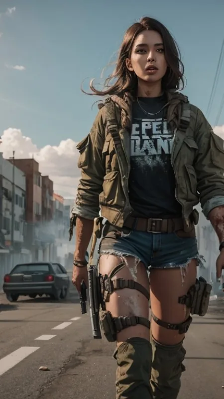 Soldier Girl HD Gaming Wallpaper