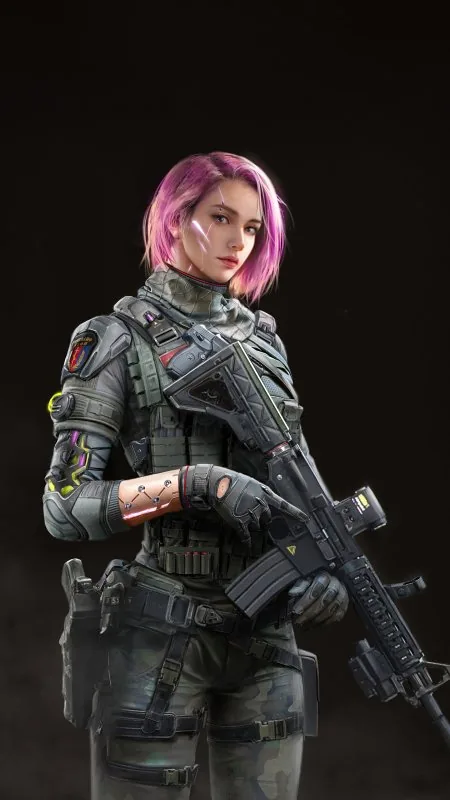 Special Forces Scifi Girl Game HD Gaming Wallpaper