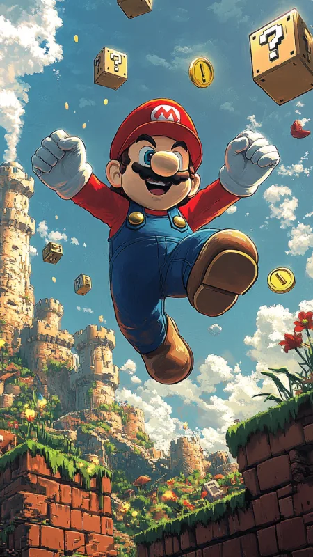 Super Mario Game Gaming Wallpaper