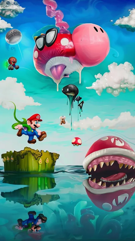 Super Mario Game Gaming Wallpaper