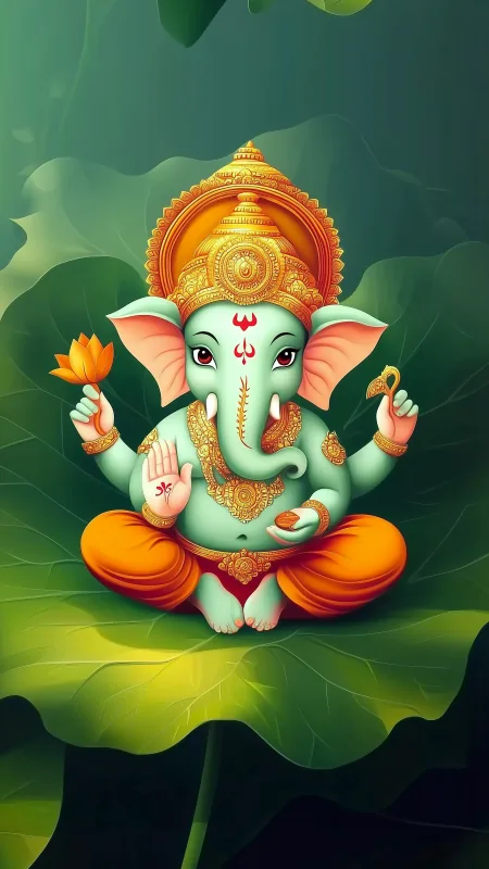 Cute Ganesha God Wallpaper