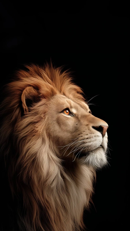 Golden Lion Wallpaper