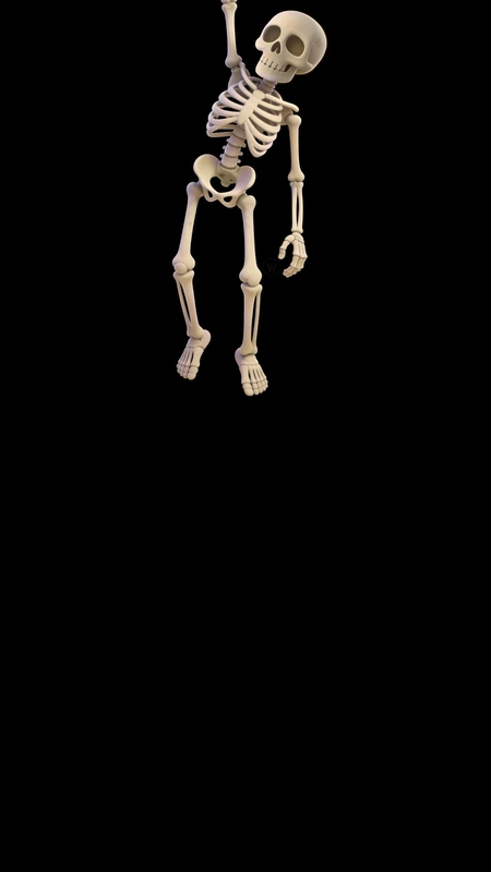 Hanging Skeleton Wallpaper
