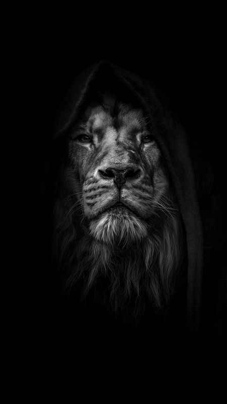 Hooded Lion Wallpaper